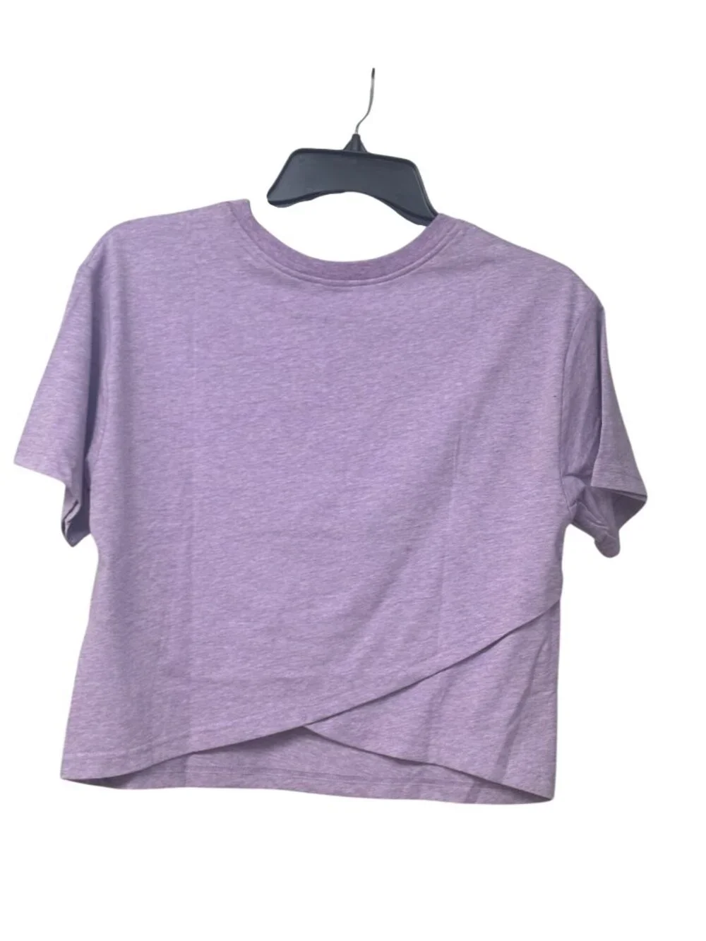 Converse Big Girls Boxy-Fit Patch Logo Graphic T-Shirt, Violet Star Heather, Sz.